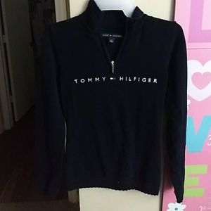 Sweater navy blue Tommy Hilfiger for girls